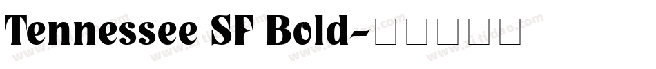 Tennessee SF Bold字体转换